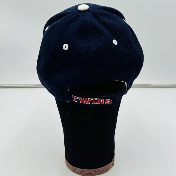 Minnesota Twins Hat Cap Mens One Size Blue TC Logo MLB Genuine Baseball - Picture 4 of 10